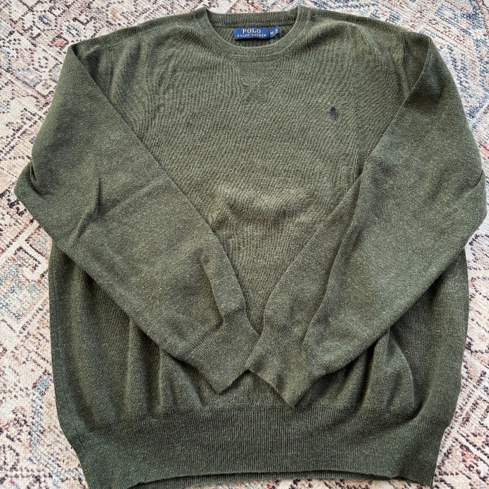 Polo Ralph Lauren Cotton Sweatshirt, color Olive, size M